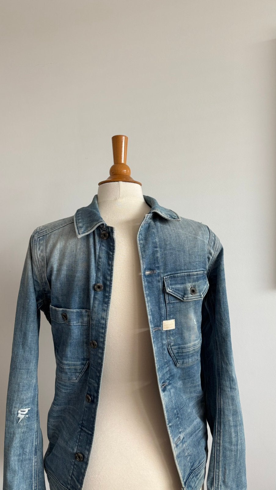 G-Star jeansvest (XS), Kleding | Heren, Ophalen, Gedragen, Maat 46 (S) of kleiner, Blauw