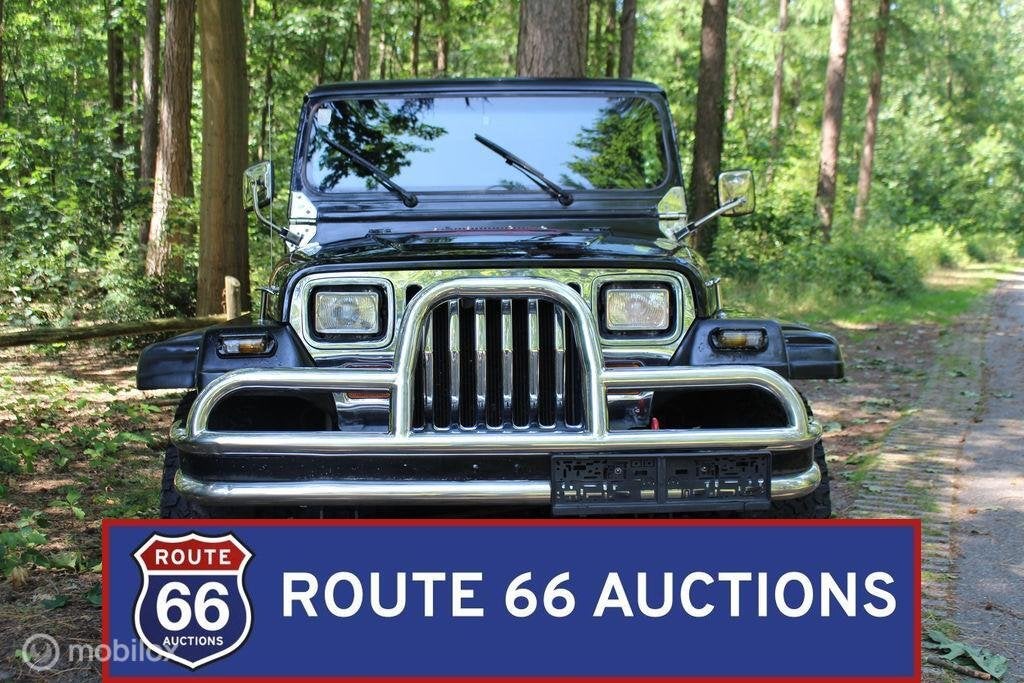 Jeep Wrangler YJ 2.5 | 1992 | Route 66 Auctions, Autos, Oldtimers & Ancêtres, Jeep, Achat, Entreprise, Boîte manuelle