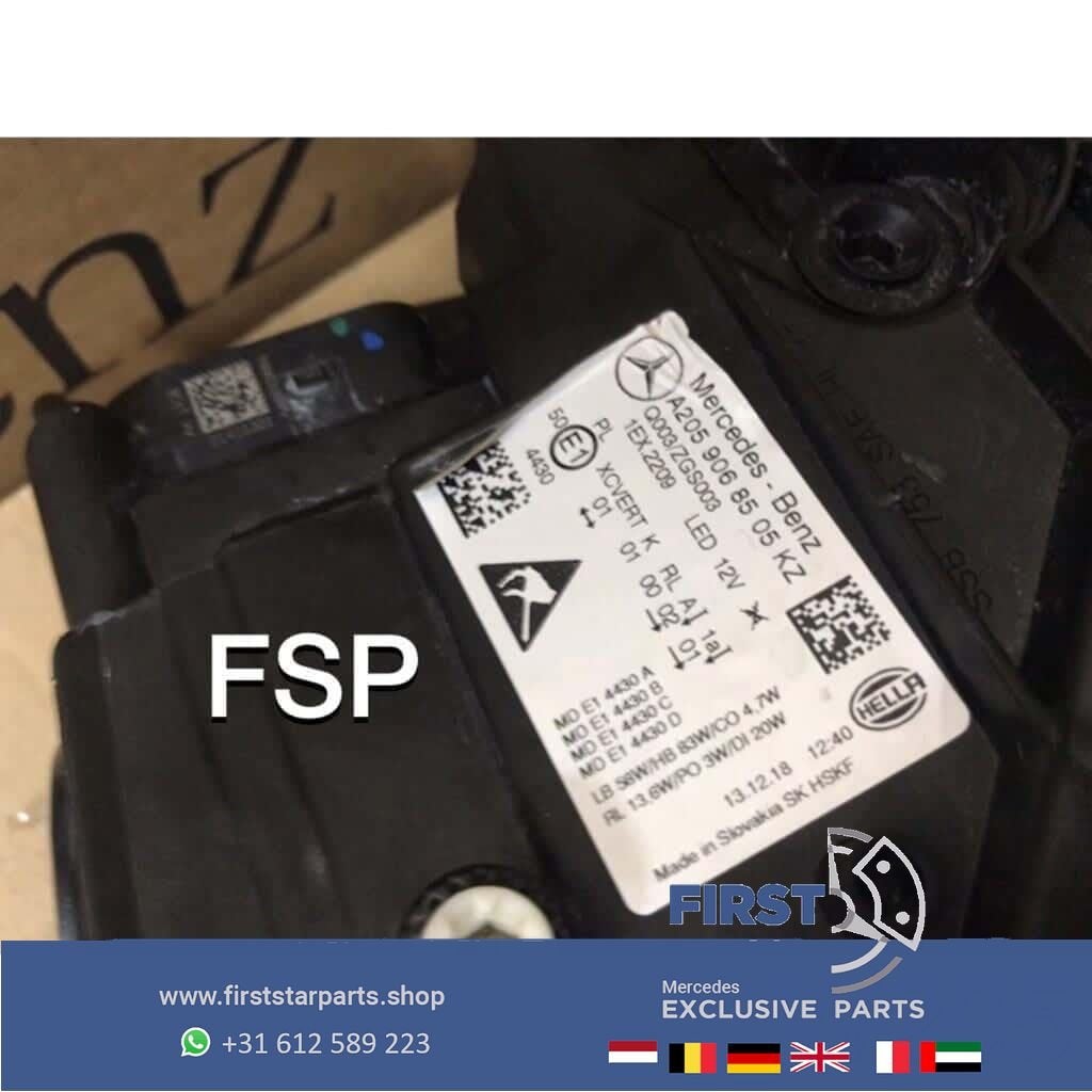 W205 C Klasse facelift multibeam LED koplamp links Mercedes, Utilisé, -, -, Enlèvement ou Envoi