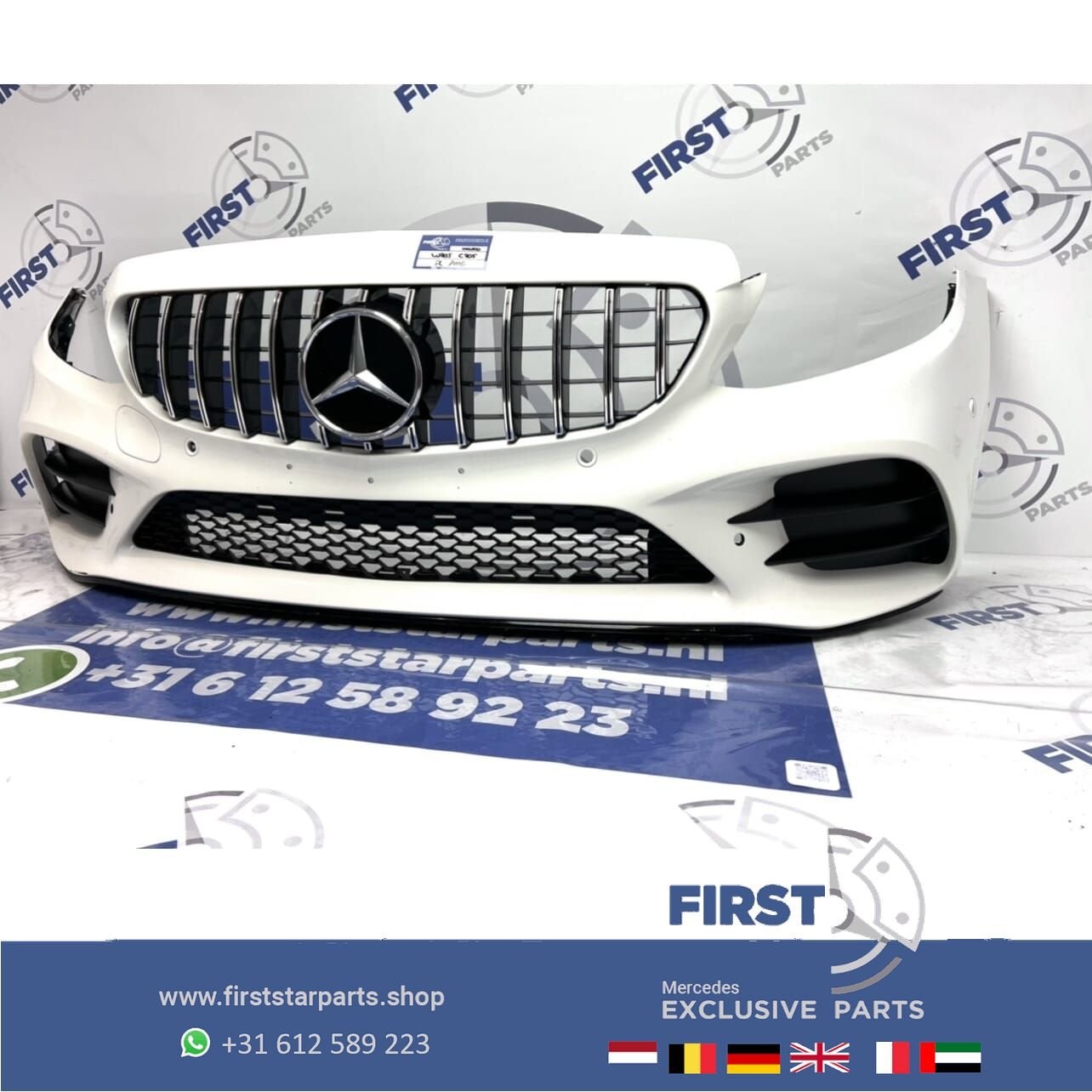 W205 COMPLETE C43 AMG FACELIFT VOORBUMPER WIT 2021 origineel, Utilisé, -, Avant, -