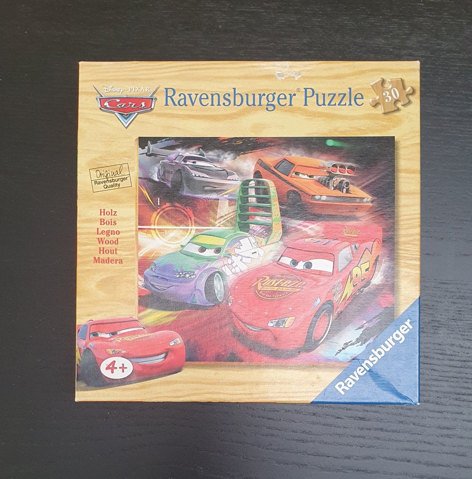 Houten puzzel cars, Ophalen, 2 tot 4 jaar, Gebruikt, 10 tot 50 stukjes