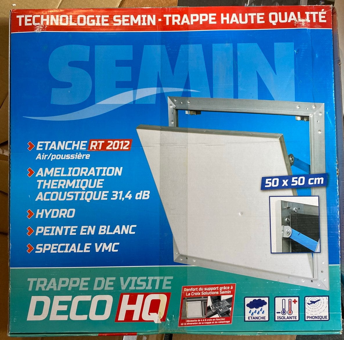 Trappe de visite SEMIN DELO HQ 50  50 cm – neuve, Bricolage & Construction, Enlèvement, Neuf