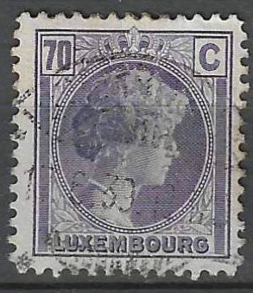 Luxembourg 1934/1935 - Yvert 249 - Charlotte - 70 s. (ST), Envoi, Luxembourg, Affranchi