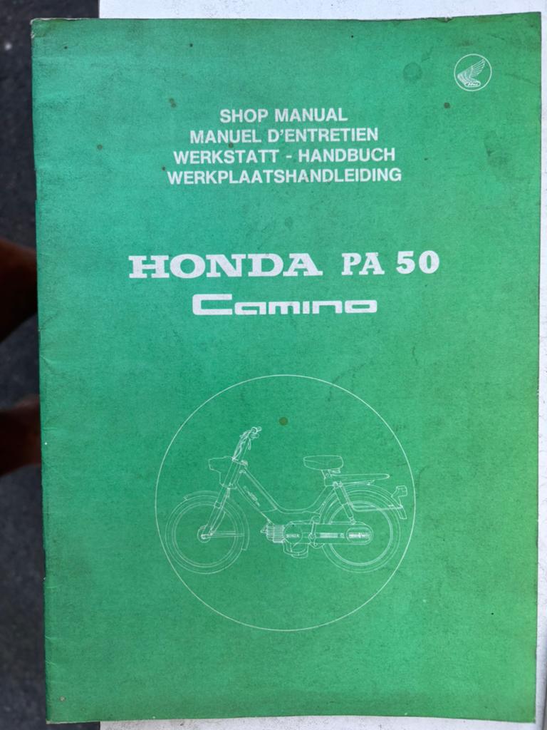 Manuel d'atelier Honda PA50 Camino, Enlèvement ou Envoi, Honda