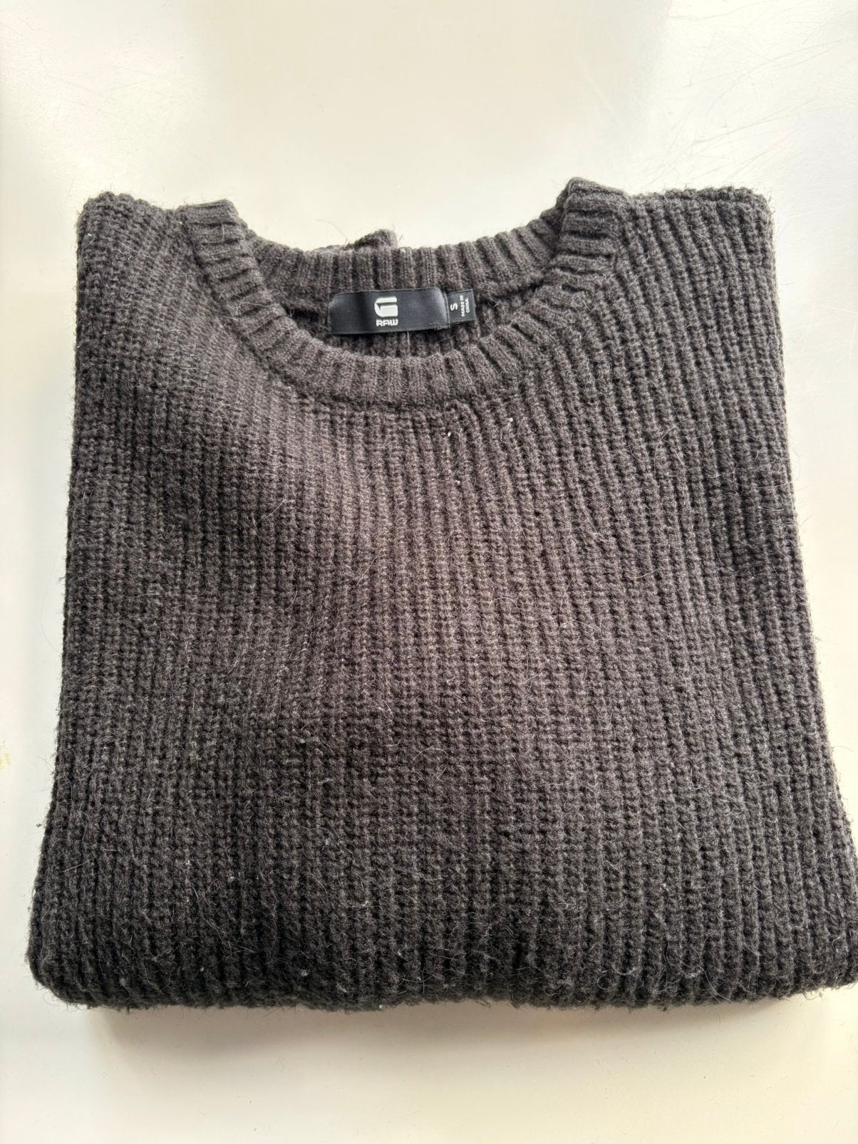 Zwarte lange trui met rits G-Star, Kleding | Dames, Ophalen of Verzenden, Gedragen, Maat 36 (S), Zwart