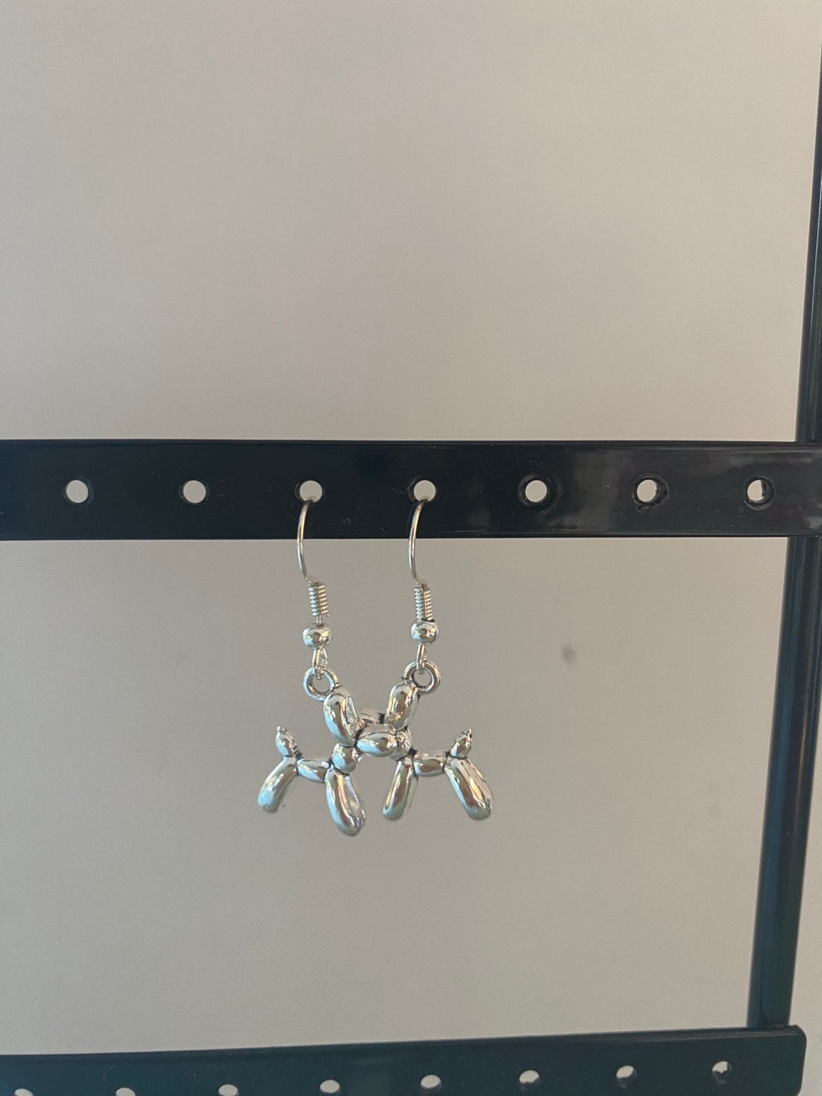 Oorbellen hondjes, Bijoux, Sacs & Beauté, Neuf, Enlèvement ou Envoi, Argent, Argent