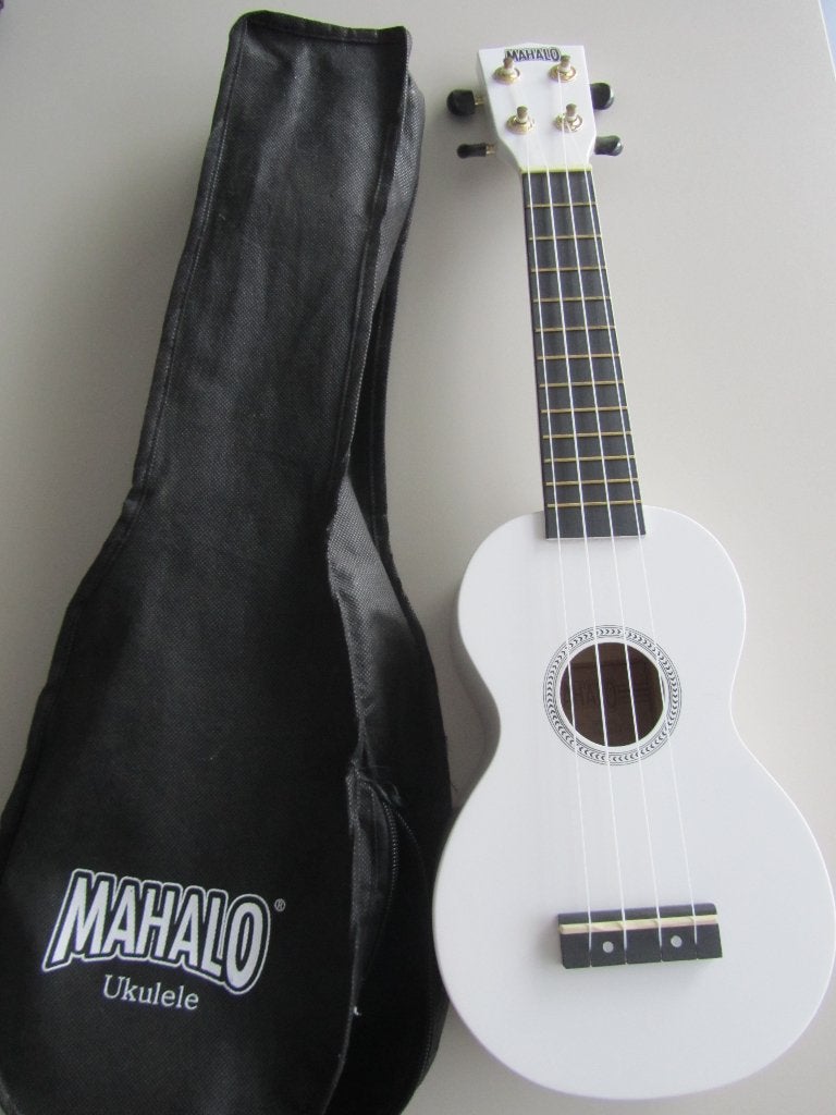 WITTE UKELELE (Merk Mahalo), Muziek en Instrumenten, Ophalen of Verzenden, Zo goed als nieuw, Ukelele