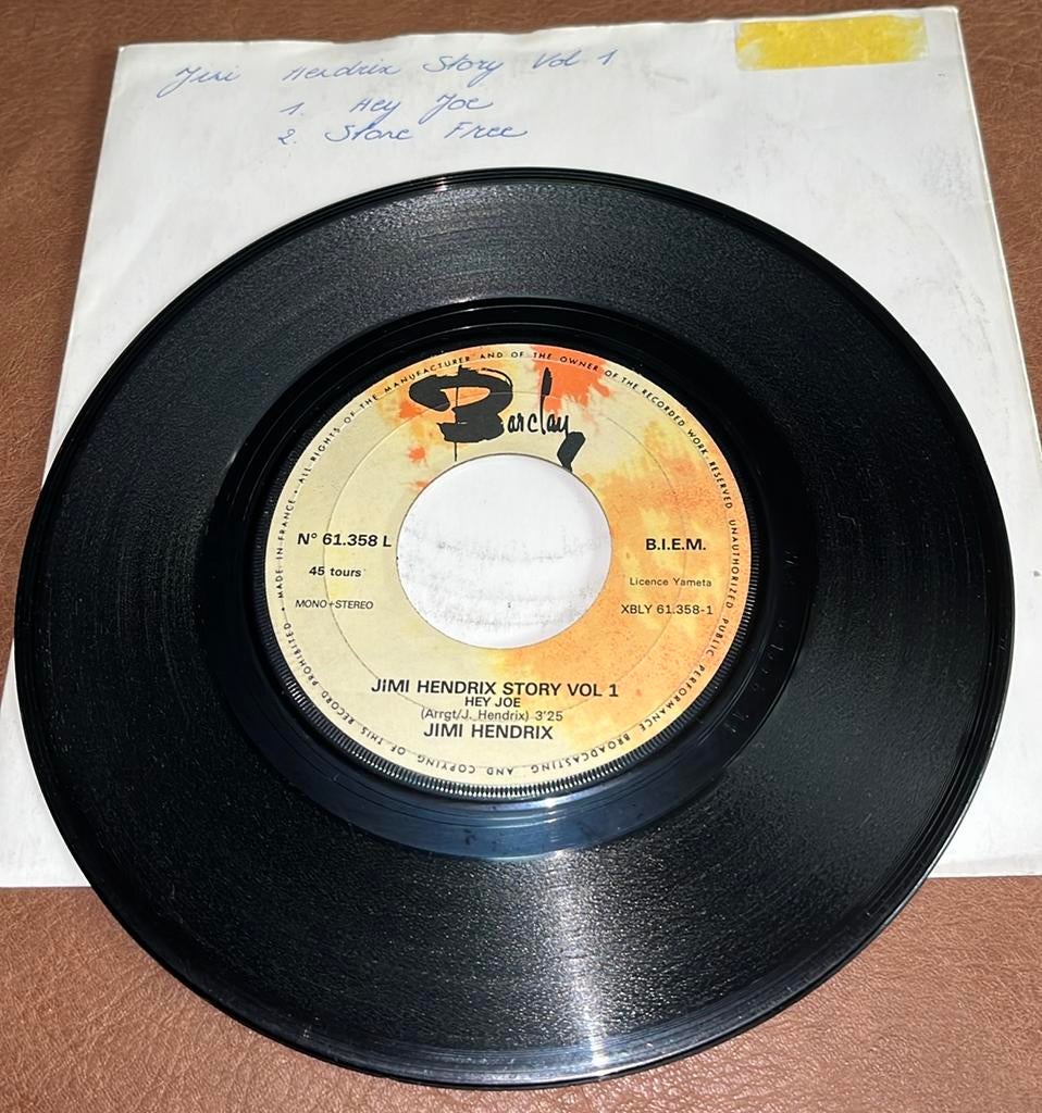 Jimi Hendrix ‎– Hey Joe - 7” vinyl single - FR, Ophalen of Verzenden, Gebruikt, Single