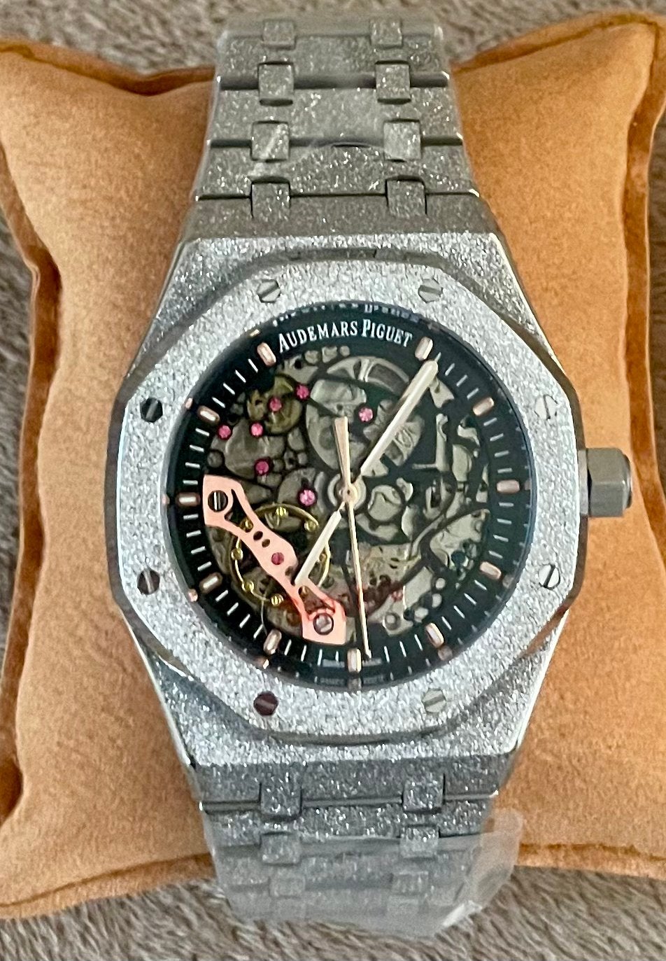 Audemars Piguet Royal Oak Skeleton, Autres marques, Enlèvement ou Envoi, Acier, Acier