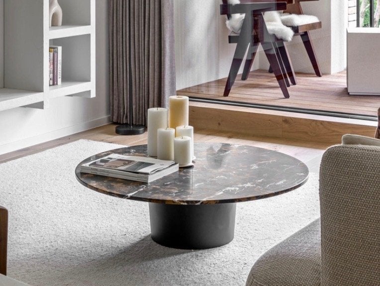 Salontafel, Maison & Meubles, Enlèvement, Comme neuf, Métal