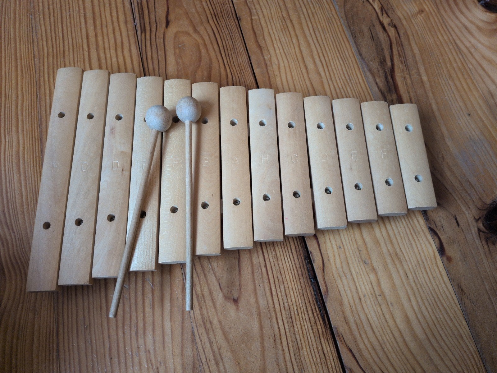 Xylofoon in hout, Muziek en Instrumenten, Ophalen of Verzenden, Zo goed als nieuw, Melodische percussie