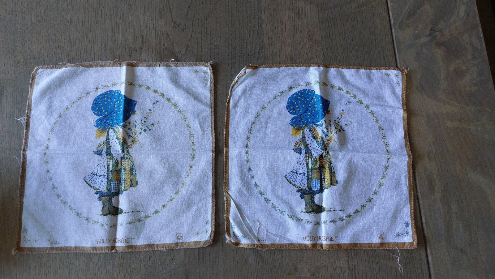 Ensemble de 2 mouchoirs Holly Hobbie, Enlèvement ou Envoi