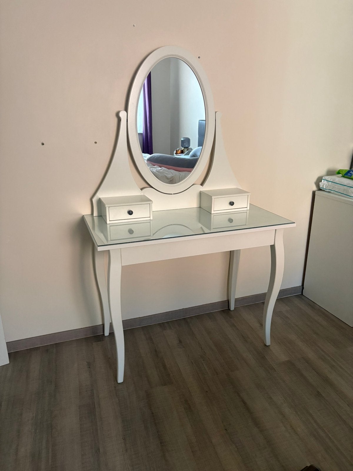 Coiffeuse Hemnes ikea, Enlèvement, Comme neuf