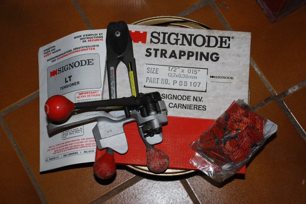 Système de cerclage Signode, complet, Enlèvement, Comme neuf