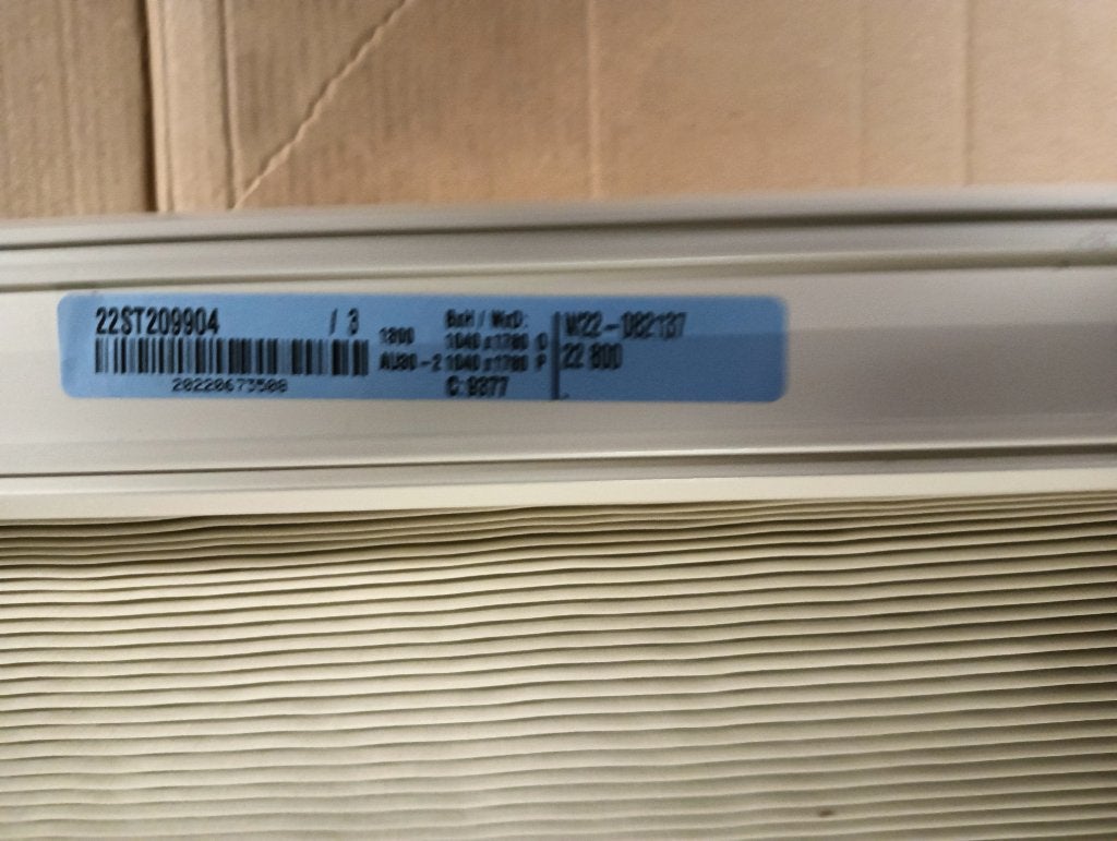 store plissse, Enlèvement, Neuf, 100 à 120 cm, Moins de 200 cm