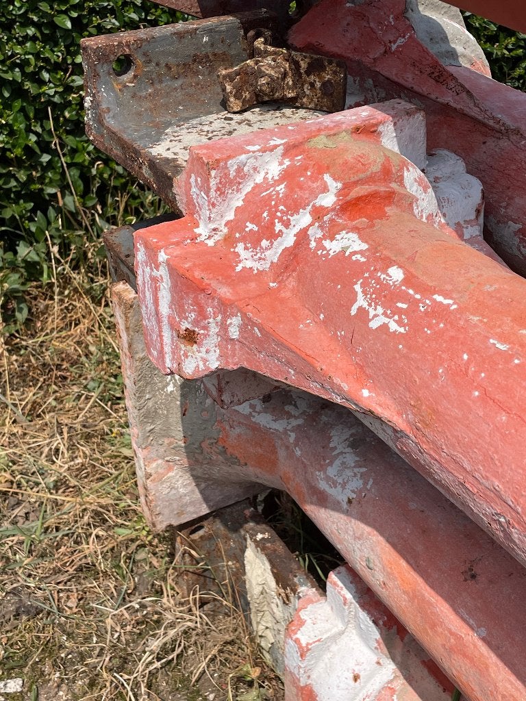 Set van 7 gietijzeren kolommen met een diameter van 150 mm, Ophalen, Gebruikt