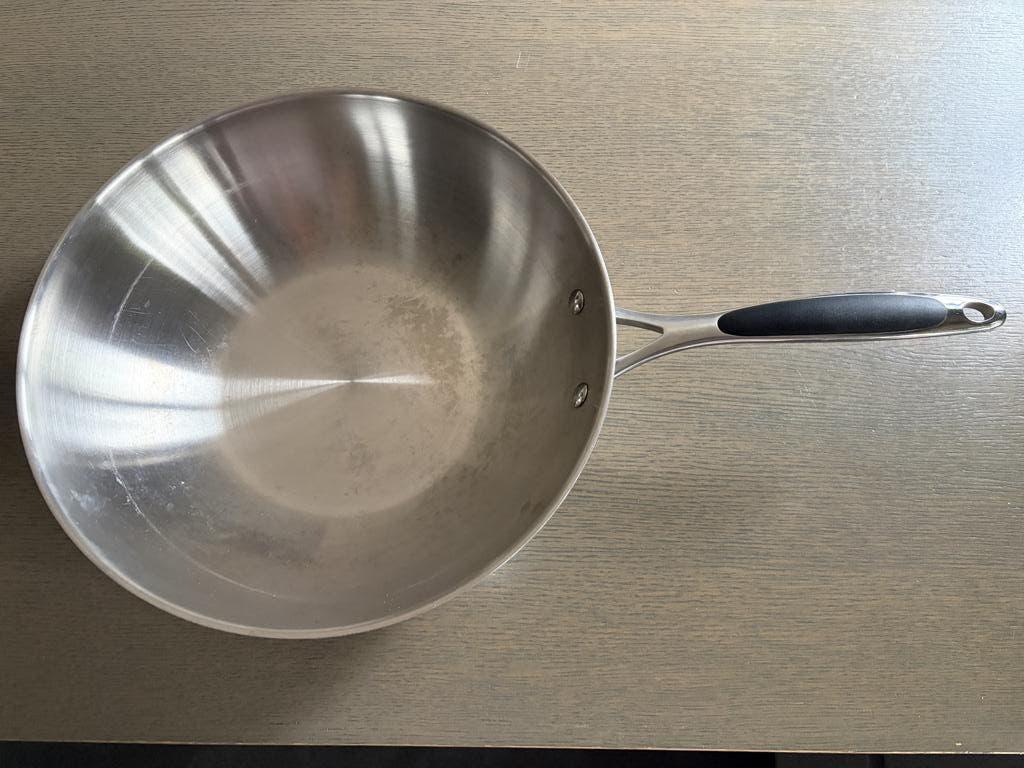 Wok Piet Huysentruyt, Inox, Enlèvement, Utilisé, Plaque céramique