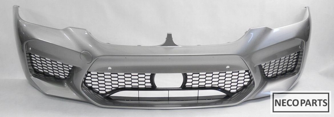 BMW M5 F90 M-POWER VOORBUMPER DONINGTON GREY ALLES LEVERBAAR, -, Garde-boue, Utilisé, -