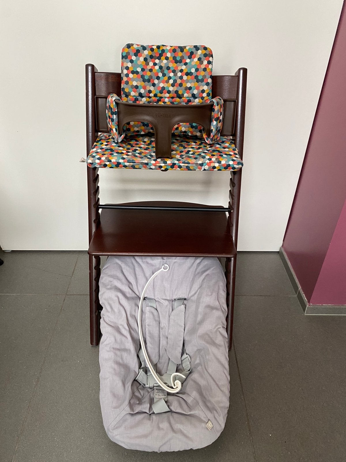 Triptrap walnoot hele mooie staat incl accessoires, Ophalen