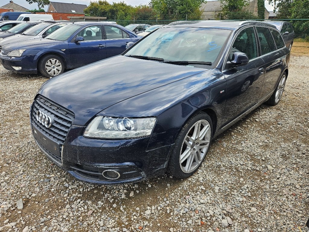 Audi A6 2.0TDI S-Line ENGELSE wagen EXPORT/ONDERDELEN, Zwart, 4 cilinders, 149 g/km, Blauw