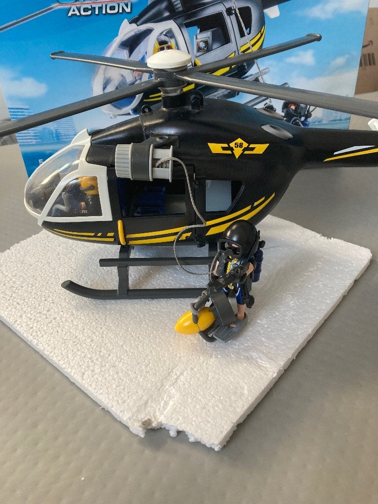 Playmobil City Action 9363 - Hélicoptère, Comme neuf, Véhicule, City action, Kit complet