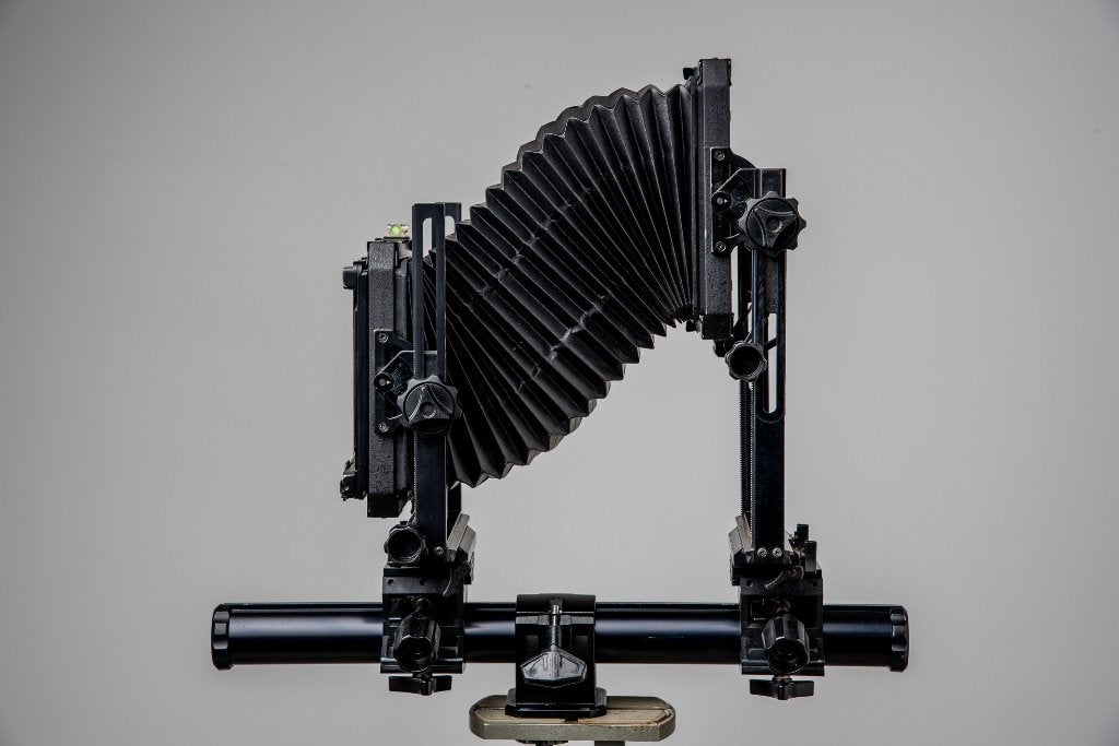 Toyo View 45C, technische camera in perfecte staat, Enlèvement ou Envoi, Comme neuf, Compact, Autres Marques