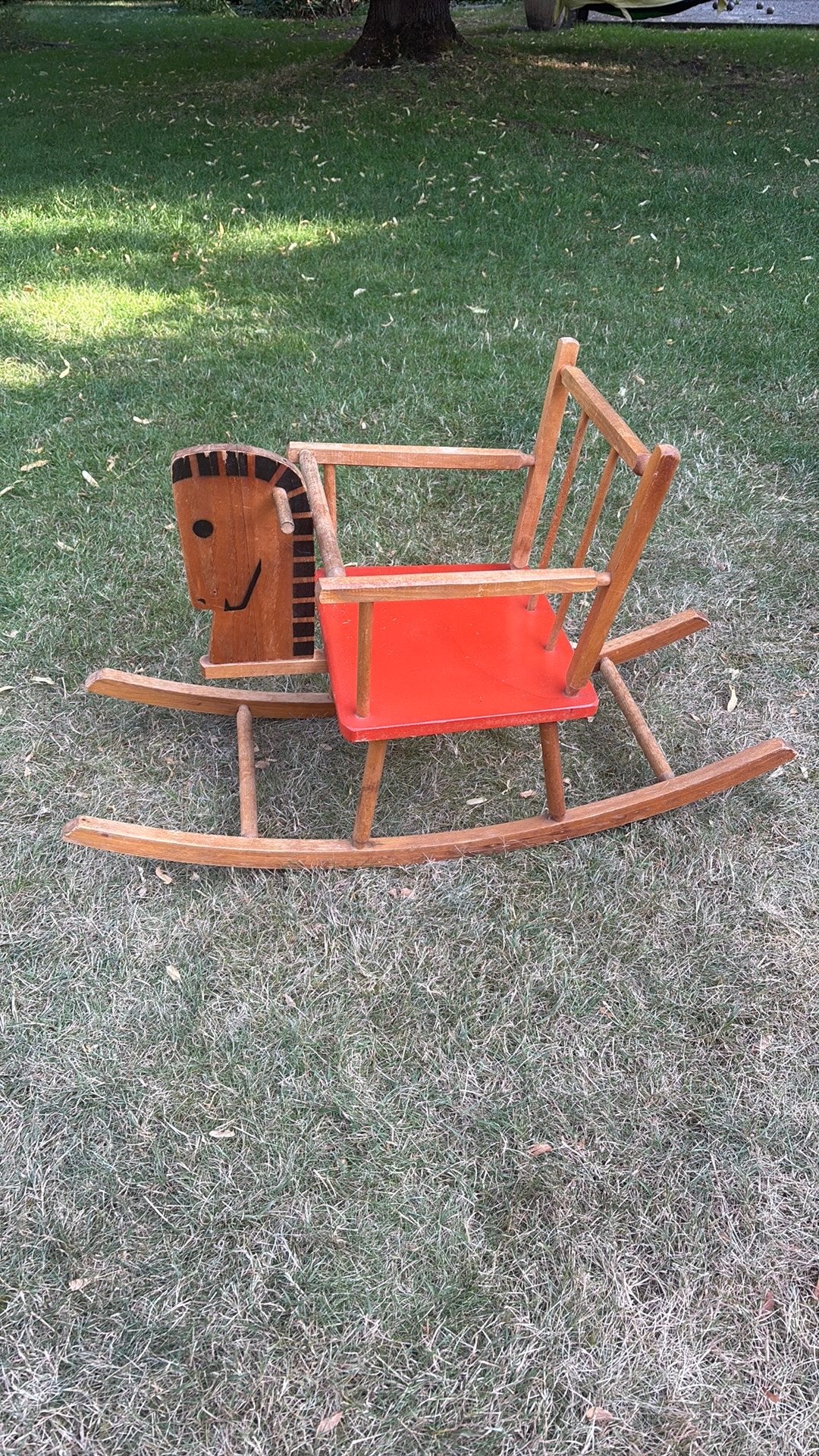 Cheval à bascule en bois, cheval à bascule., Enfants & Bébés, Enlèvement, Utilisé
