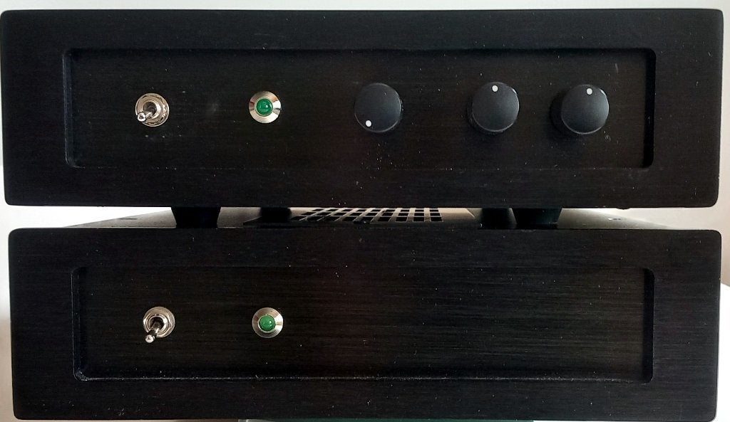 Ampli VELLEMAN K8060 + K8084, Audio, Tv en Foto, Ophalen, Zo goed als nieuw
