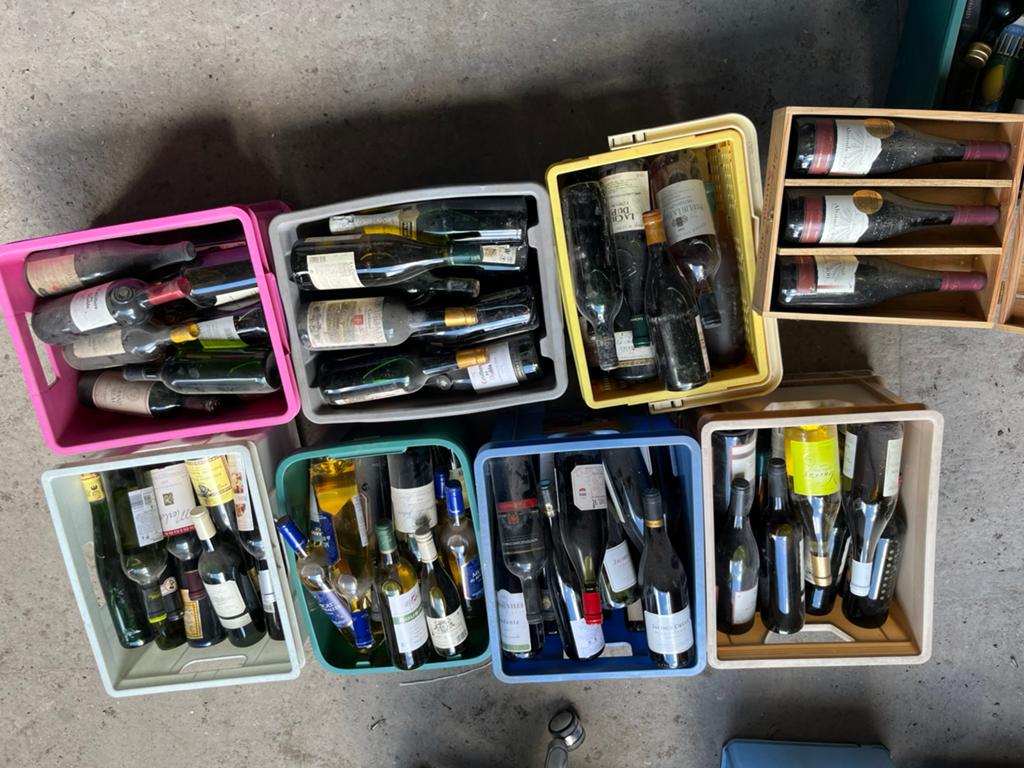 Lot wijnen (120 stuks), Verzamelen, Wijnen, Ophalen, Zo goed als nieuw