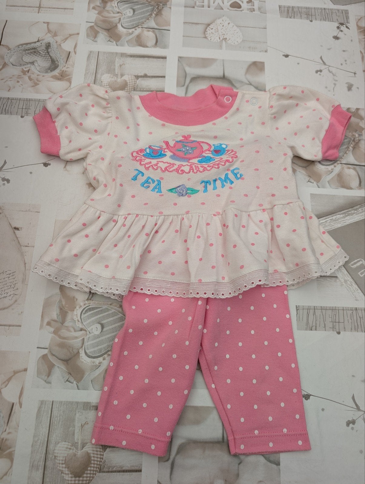 Mooi zomersetje voor meisjes van 9 maanden van C&A, Kinderen en Baby's, C&A, Meisje, Ophalen of Verzenden, Zo goed als nieuw