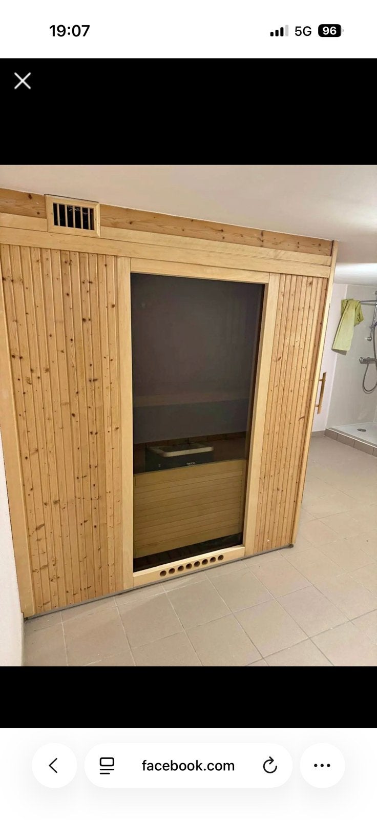 Sauna, Ophalen, Zo goed als nieuw