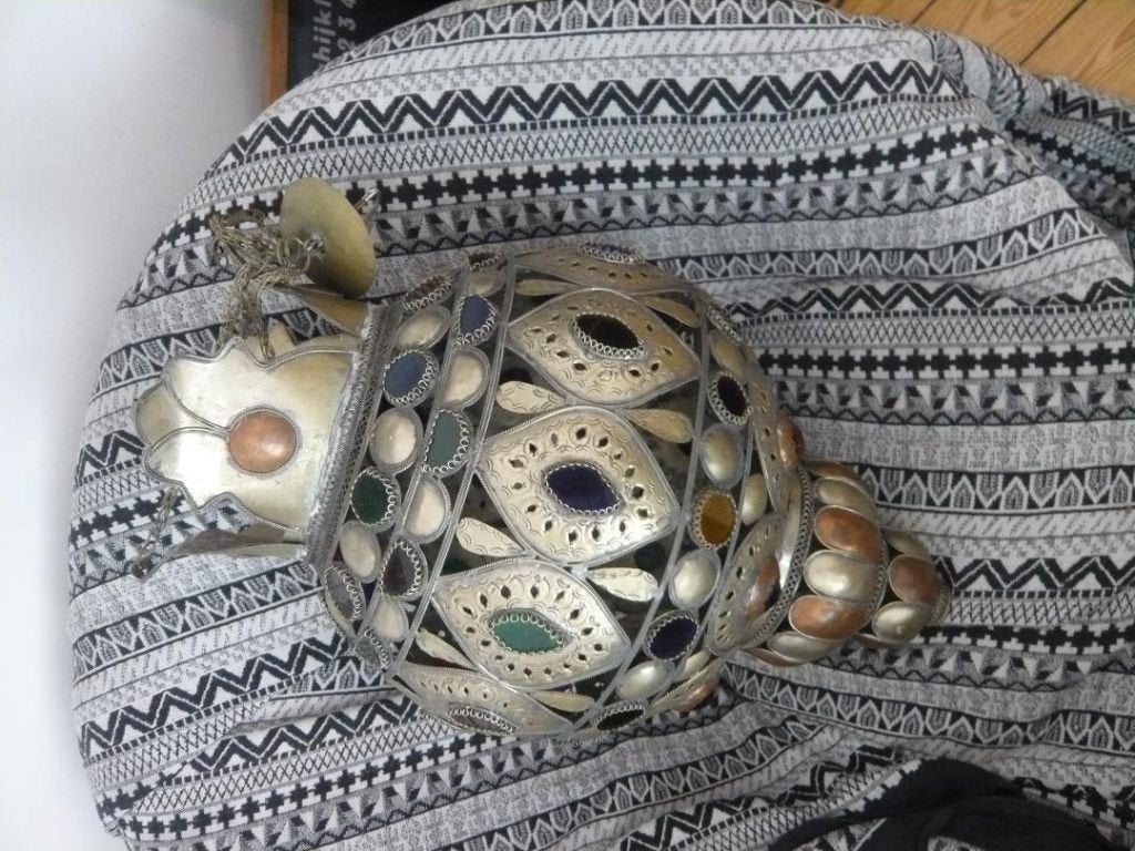 Lampe Mauresque, Enlèvement, Comme neuf, Métal, Arabe