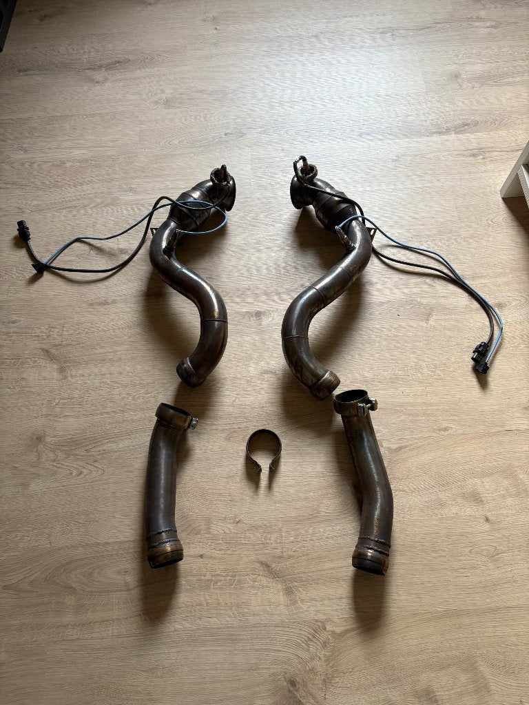RVS Downpipes Mercedes-AMG C63s (W205) - Catless/Dummy Look, Ophalen of Verzenden, Gebruikt, Mercedes-Benz