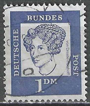 Duitsland Bundespost 1961-1964 - Yvert 233 - von Droste (ST), Verzenden, Gestempeld