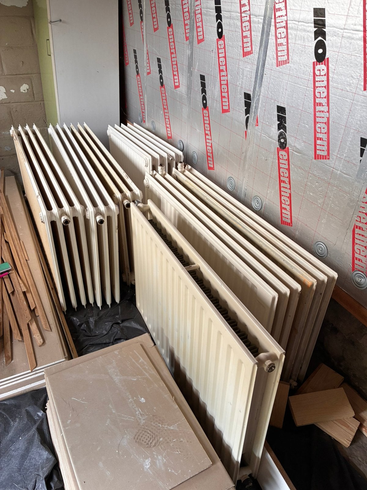 6 radiateurs, Bricolage & Construction, Enlèvement, Utilisé, Radiateur