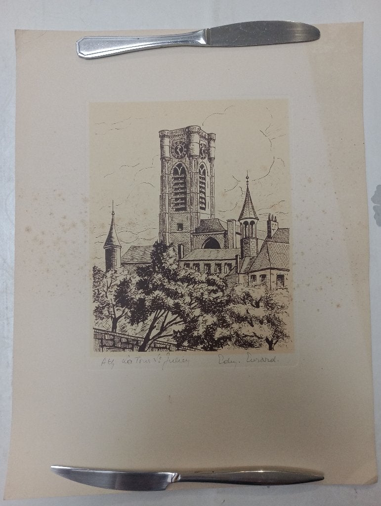 Ets Ath - Tour Saint-Julien - Edou. Evrard, Ophalen of Verzenden, Ets