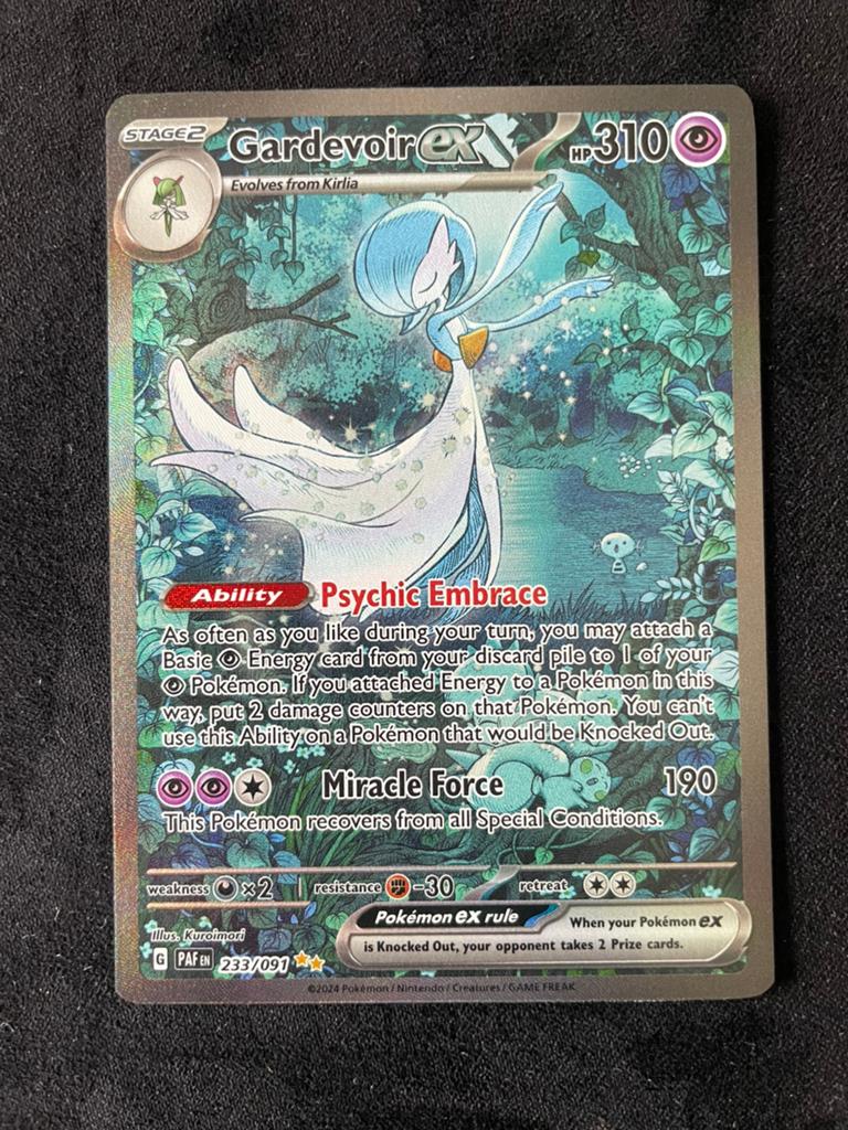 Gardevoir ex SIR paldean fates pokemon kaart, Hobby en Vrije tijd, Verzamelkaartspellen | Pokémon, Ophalen of Verzenden, Zo goed als nieuw