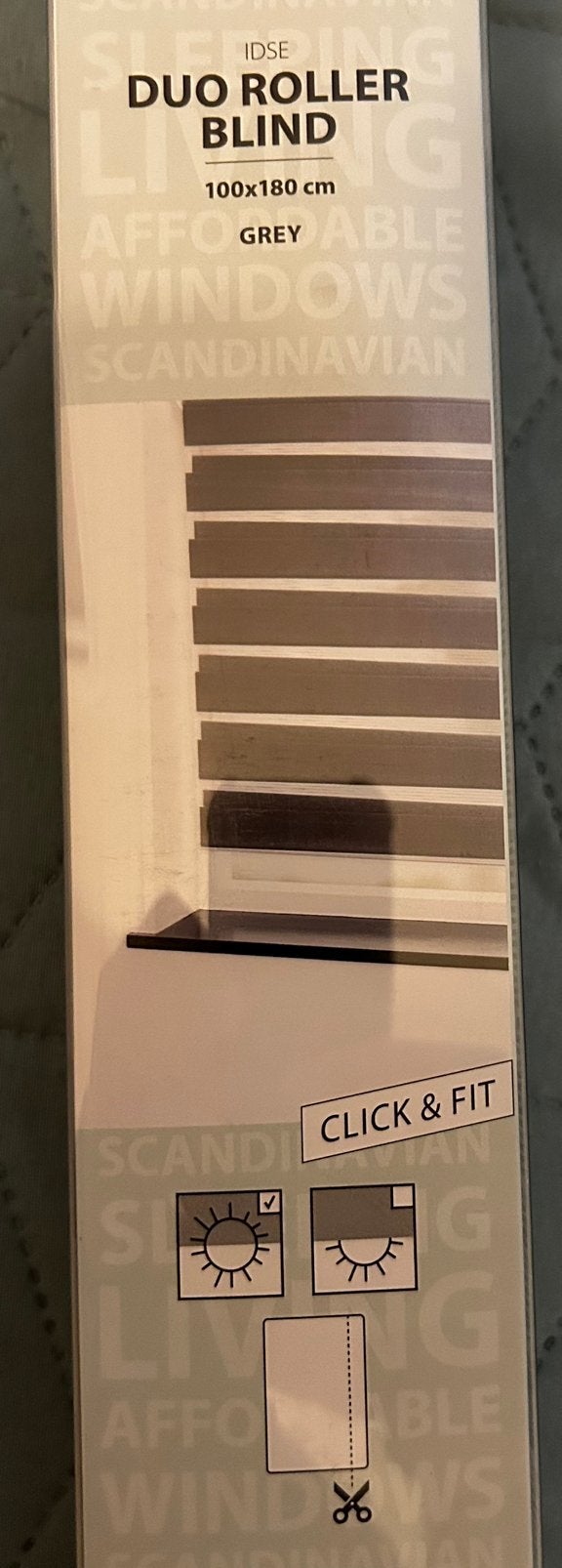 Rolgordijn (2stuks). €15 per stuk 100x180. Grijze kleur, Huis en Inrichting, Ophalen, Zo goed als nieuw