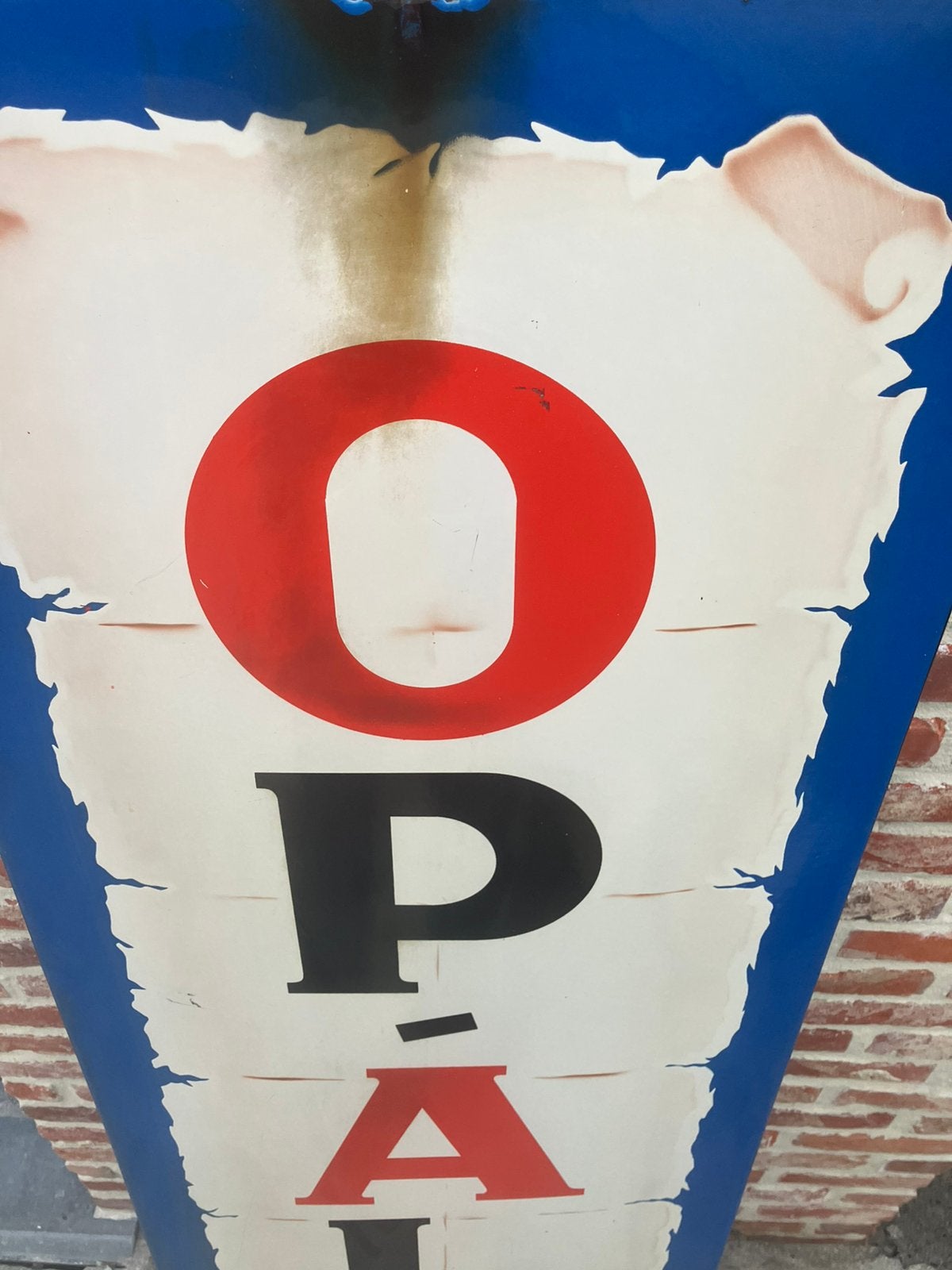 Emaille bord ope Ale, Antiek en Kunst, Ophalen