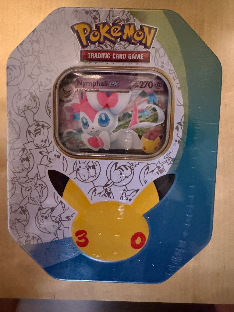 Pokémon 30e Anniversaire - boîte métal Nymphali-ex FR, Enlèvement ou Envoi, Neuf, Autres types