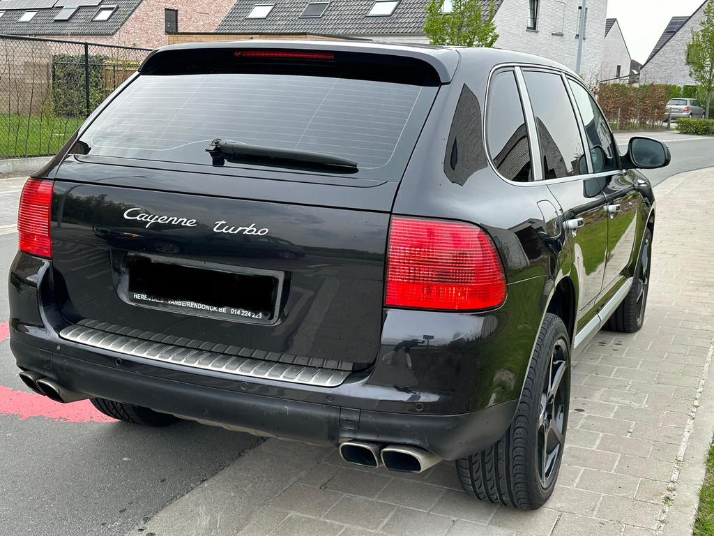 PORSCHE CAYENNE 4.5 TURBO 450PK 150000KM LICHTE VRACHT, Auto's, Porsche, Automaat, Cayenne, Zwart, Zwart