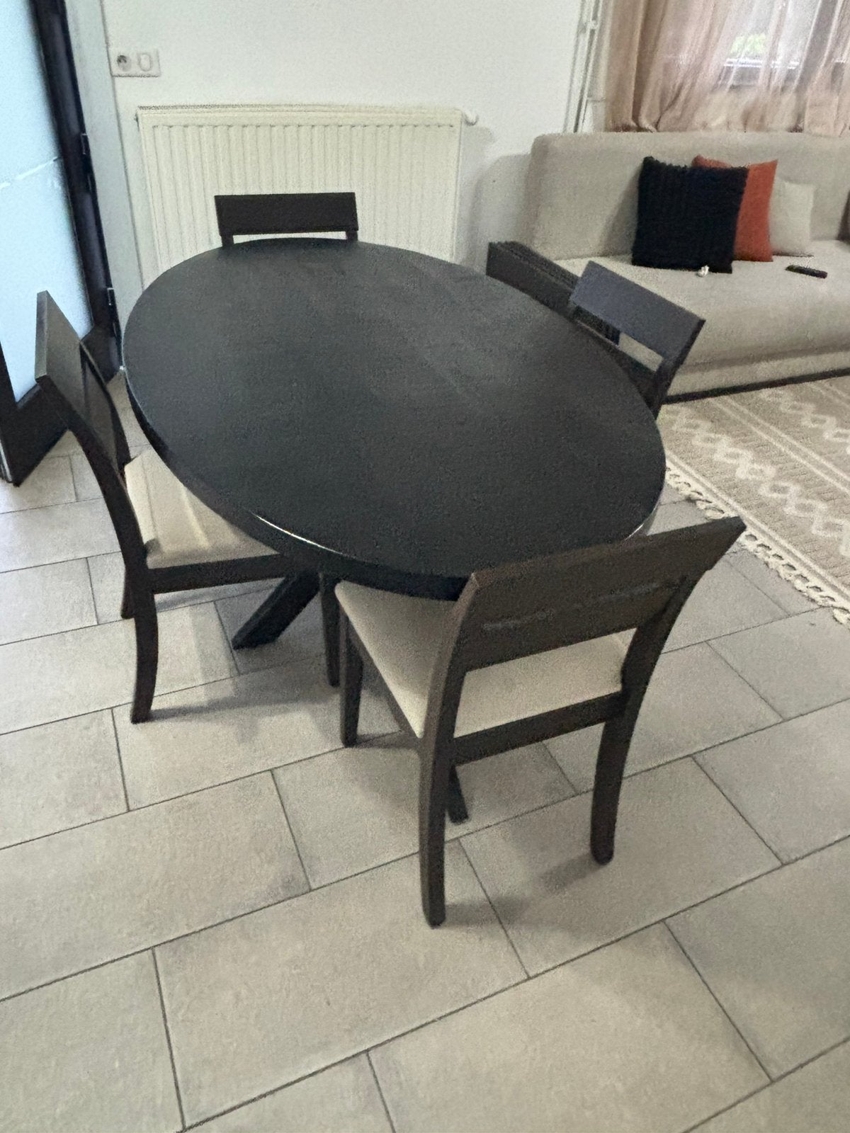 Table de salles a manger rst 4 chaises, Enlèvement ou Envoi, Comme neuf