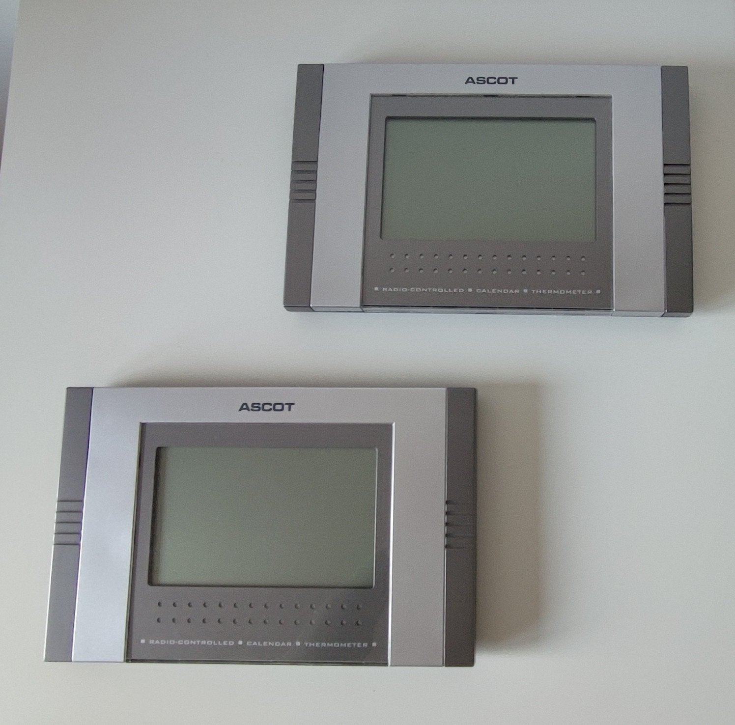 2x Ascot Digitale Radiogestuurde Tafelklok & Weerstation, Ophalen of Verzenden, Gebruikt, Weerstation