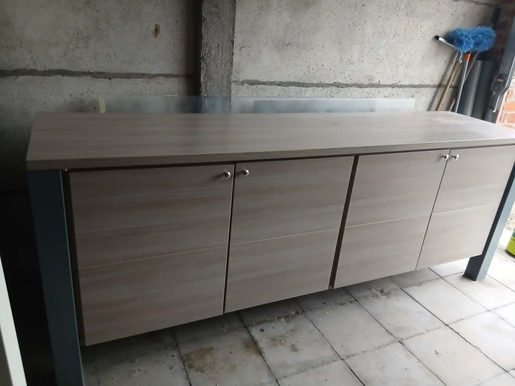 salle à manger complète sans chaises avec table de salon, Enlèvement, Utilisé