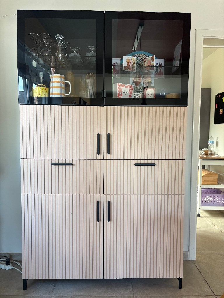 Buffetkast IKEA Besta, Huis en Inrichting, Ophalen, 100 tot 150 cm, 200 cm of meer, Met lade(s)