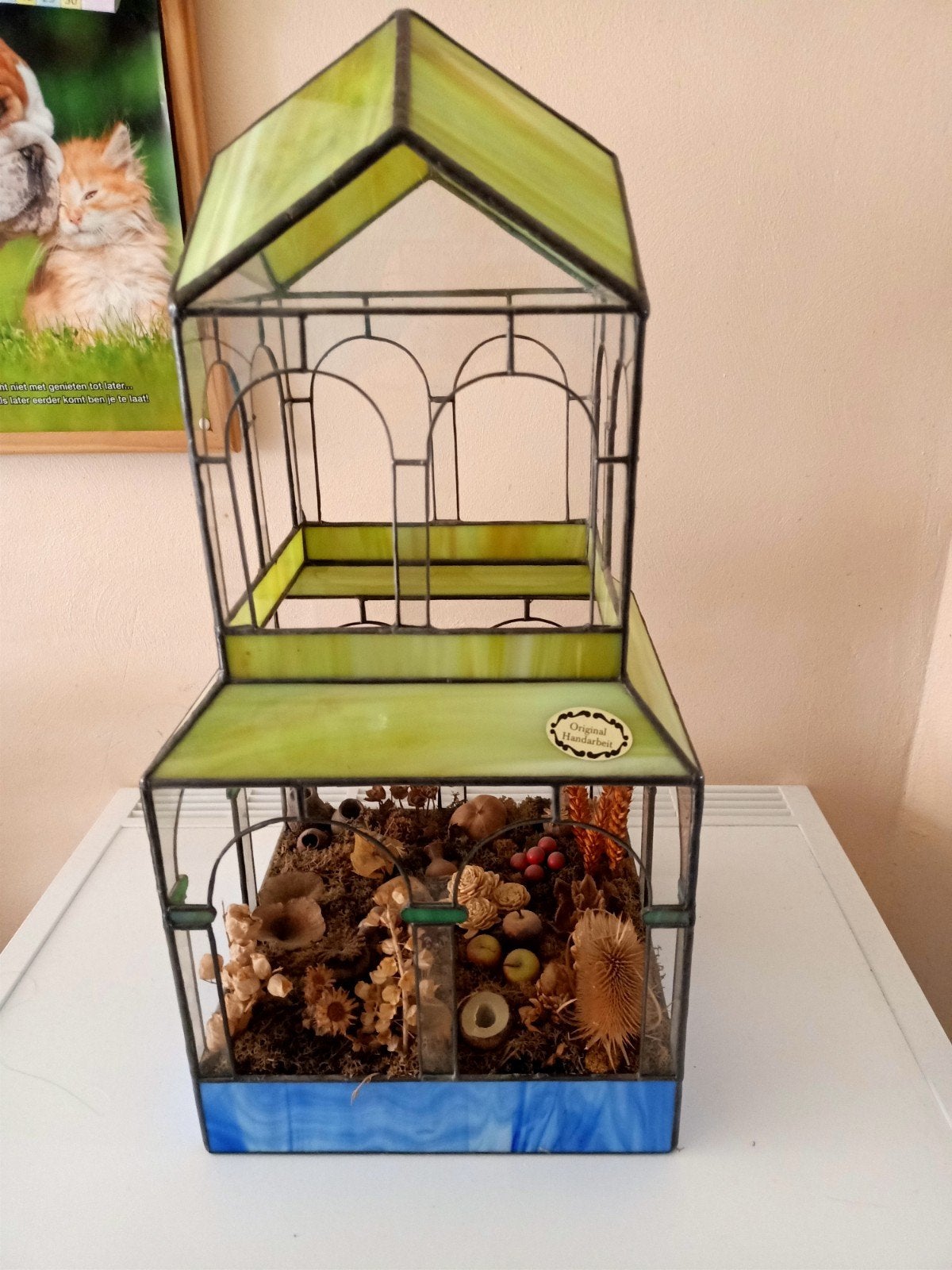 mooi originele handgemaakte Tiffany decoratie serre  zie bes, Ophalen