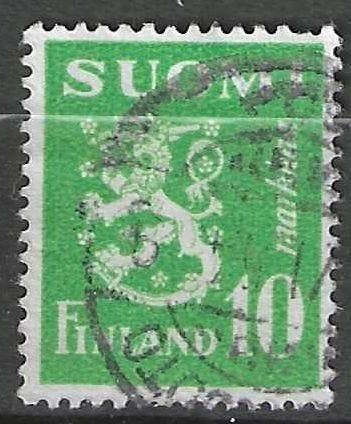 Finland 1945/1948 - Yvert 384 - Wapenschild - 10 m. (ST), Verzenden, Finland, Gestempeld