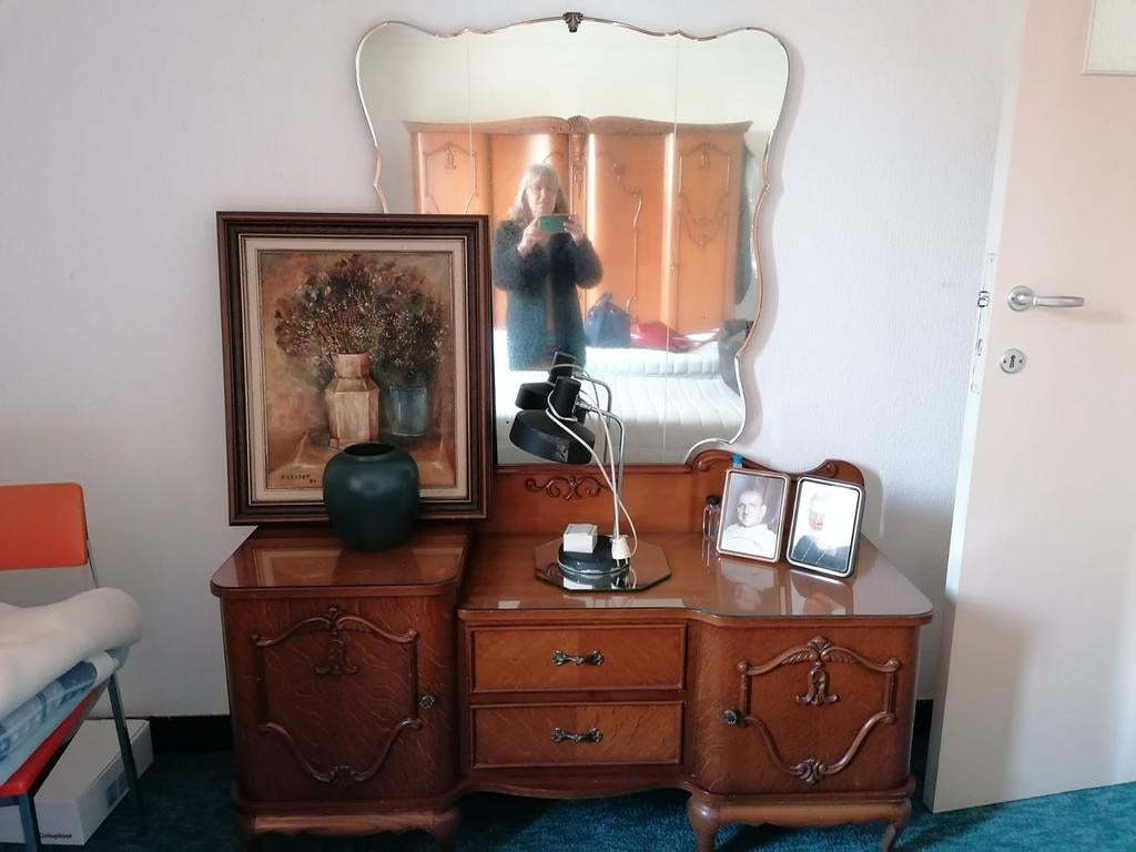 SPIEGEL COMMODE, Antiek en Kunst, Ophalen