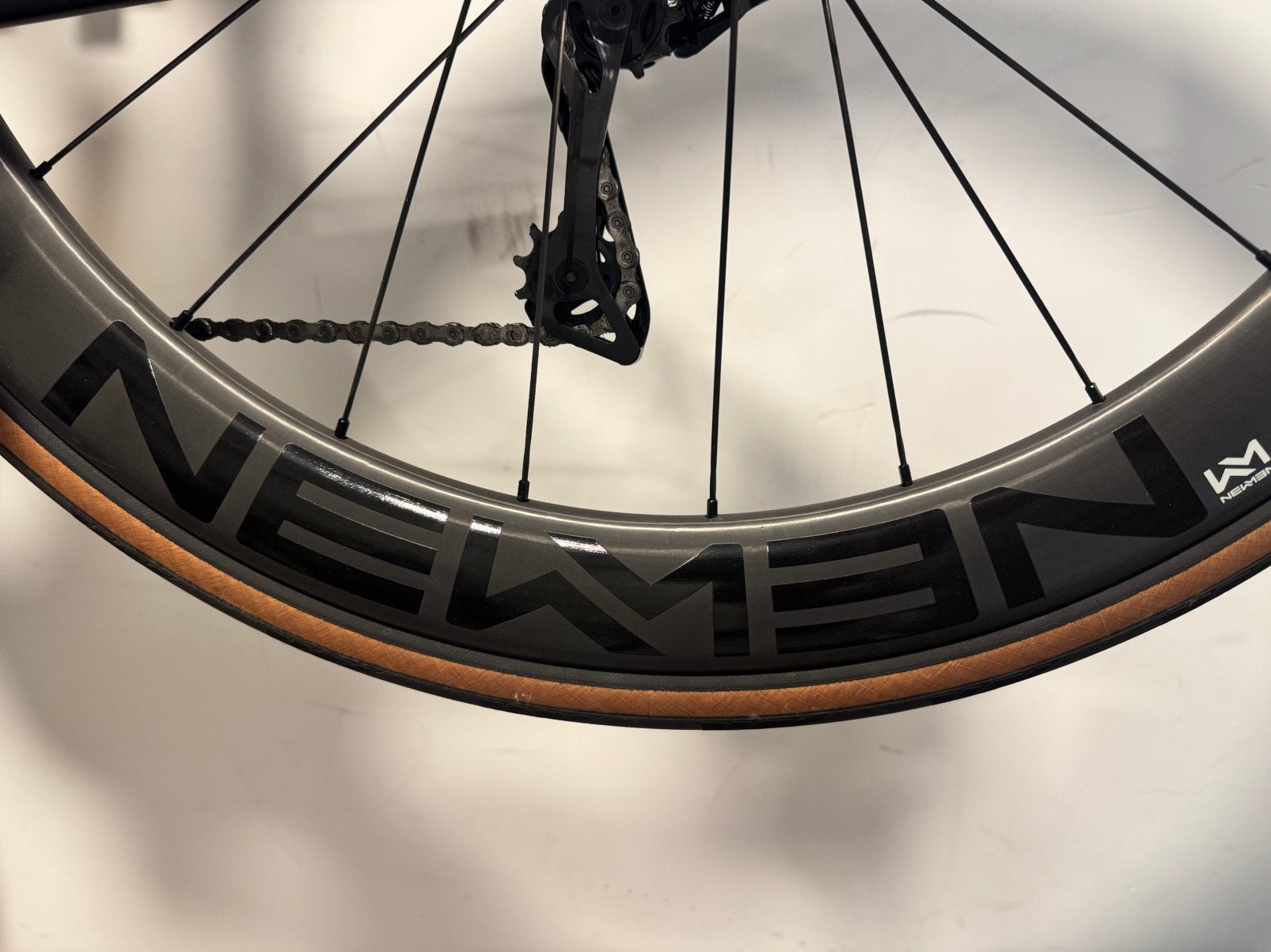Newmen Streem A49/A54 Carbon Wielset + Continental GP5000, Fietsen en Brommers, Fietsonderdelen, Ophalen, Zo goed als nieuw, Stuur