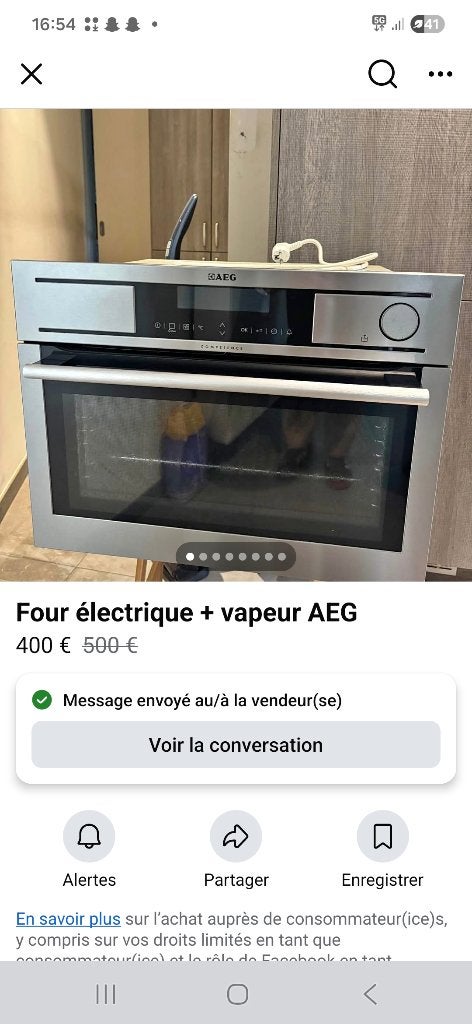 four encastrable AEG, Electroménager, AEG, Encastré, Comme neuf, Enlèvement